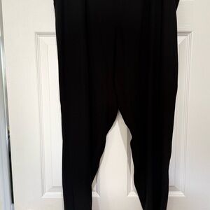 Eileen Fisher Black Elastic Waist Pants L
